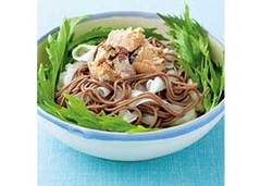大根とさけ缶のサラダそばレシピ
