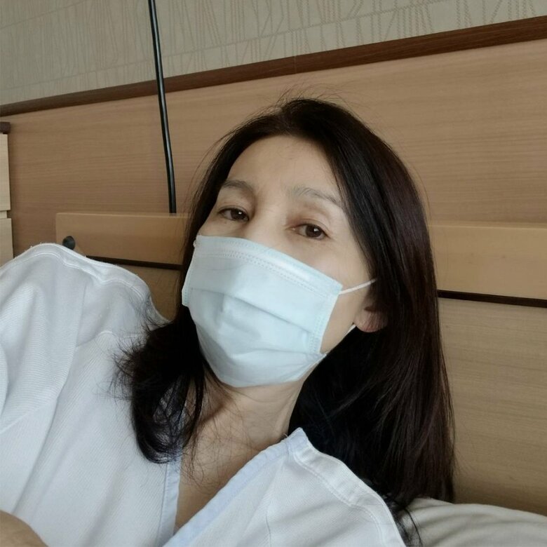 治療中の様子。徐々に体調は回復