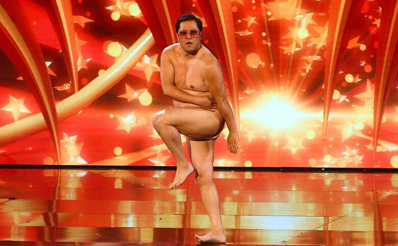 オリジナル性の高い安村さんのネタは、海外の観客にも圧倒的に支持された／(c)Britain’s Got Talent Fremantle/Simco Limited