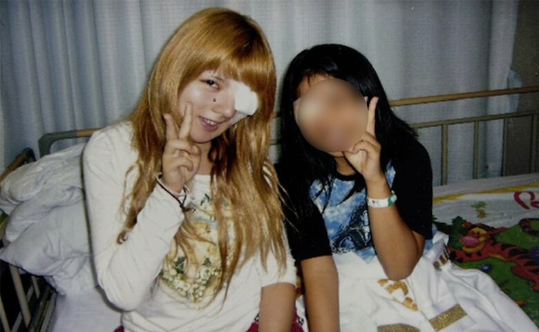 入院中にできた友達とピース