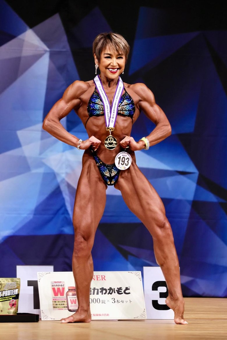 2025年9月、日本マスターズボディビル選手権大会で優勝