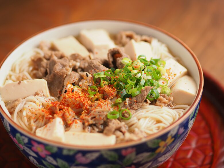 肉吸いのそうめんアレンジ