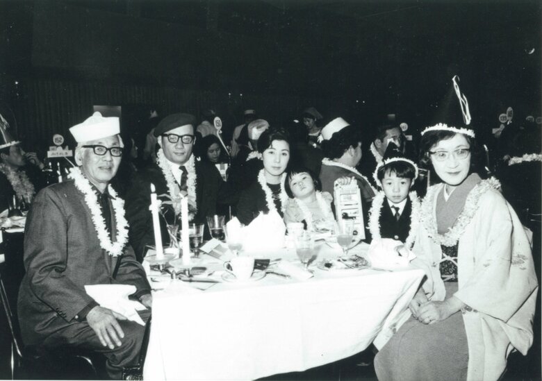 家族とのクリスマスディナーでの一枚