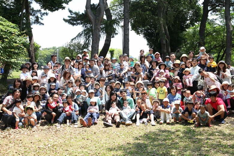 2016年に服部緑地で試乗会では双子や年子を連れた多くのパパやママが集まった