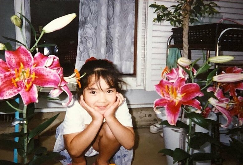 幼少期の永瀬さん。キッズモデルや子役を目指すも芽が出ずに悩んでいたのだそう