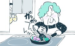 「強火でなんて使ってないわよ…たまにしか」フライパンを半年でダメにする義母の暴挙