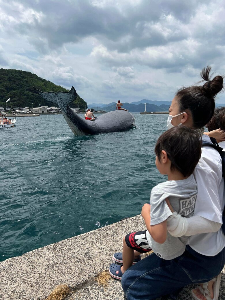 金子みすゞゆかりの地・山口県長門市通の漁港へ長男と