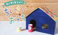 家にあるダンボールで画期的なおもちゃ作り！「ちいさいおうち」