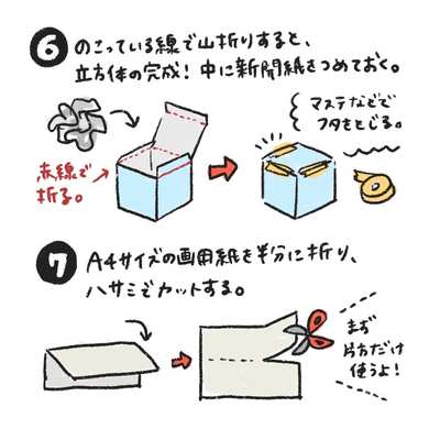 牛乳パックで手作り「絵あわせサイコロ」の作り方｜CHANTO WEB
