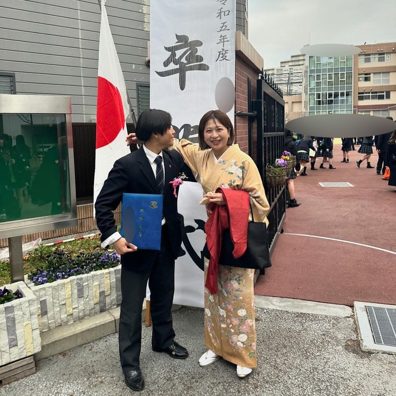 大久保莉瑛さんと長男