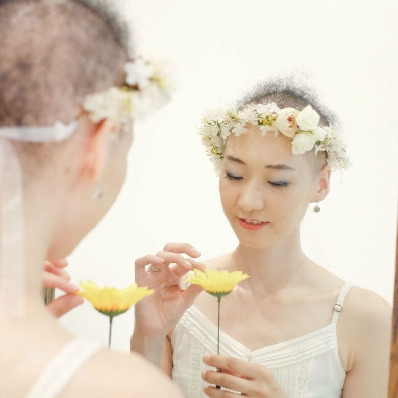 冠花の会の活動にて、初めての花冠のイベント