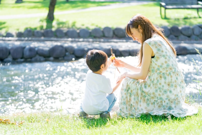 紺野あさ美さんと息子さん