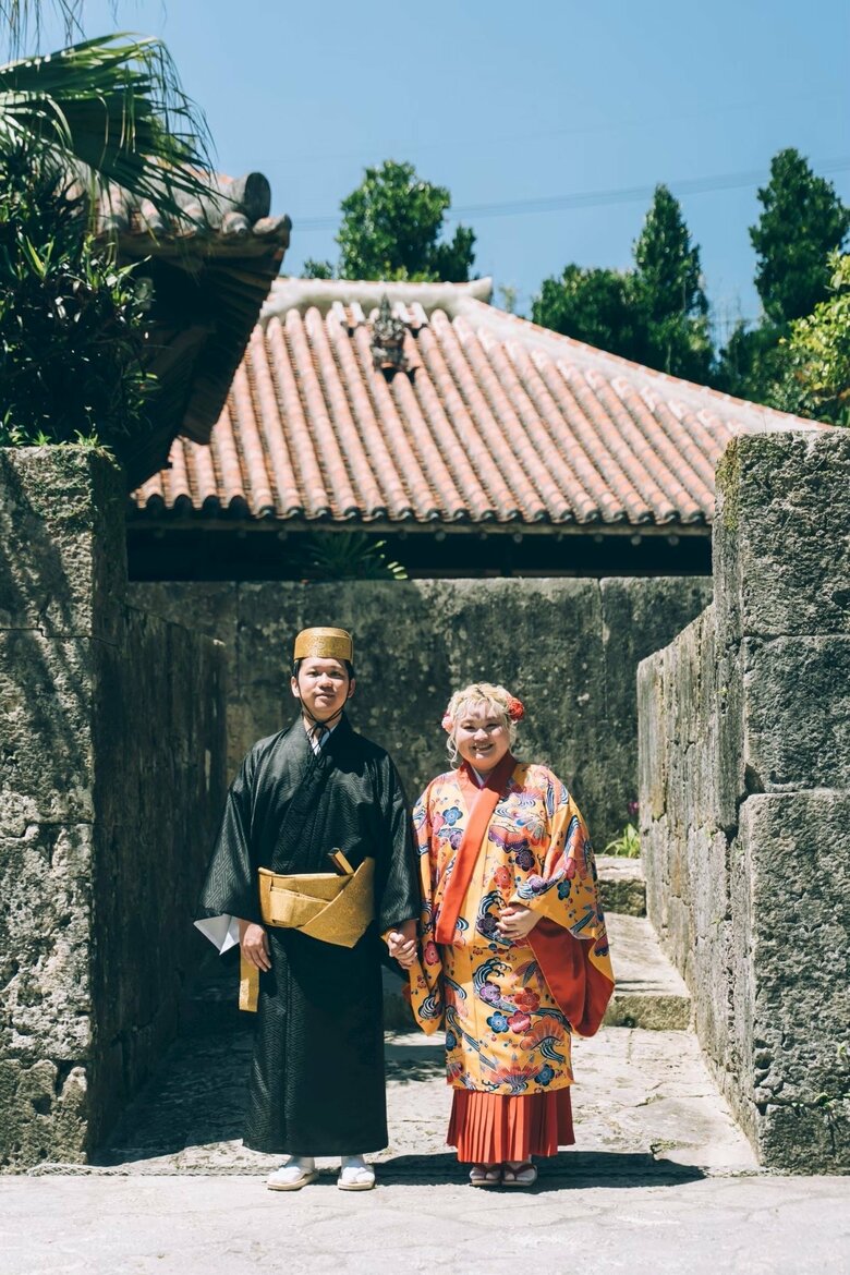 結婚式前撮りの写真