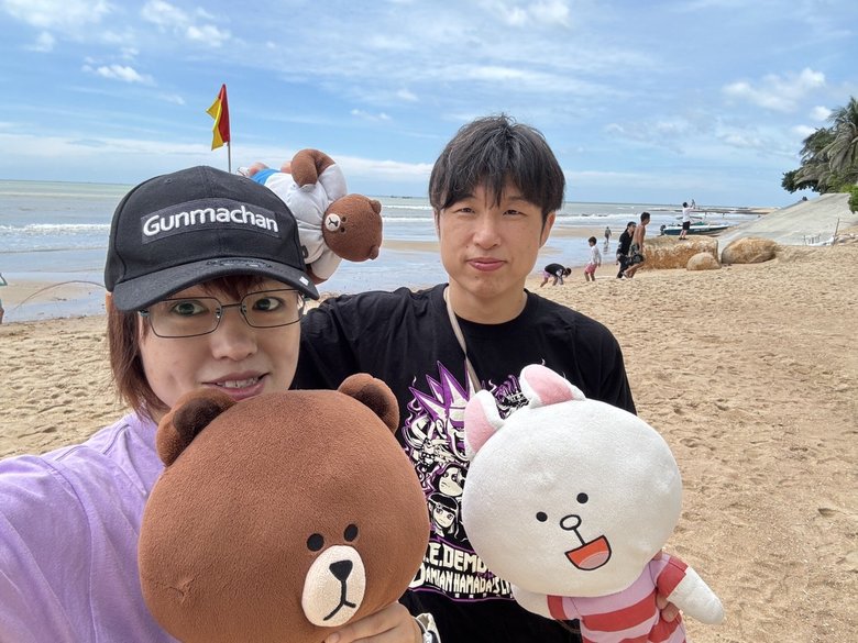 旦那さんのセコンドとしてベトナムへ帯同したときの1枚