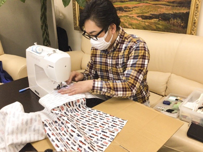 YouTubeの企画でトートバッグ作りを