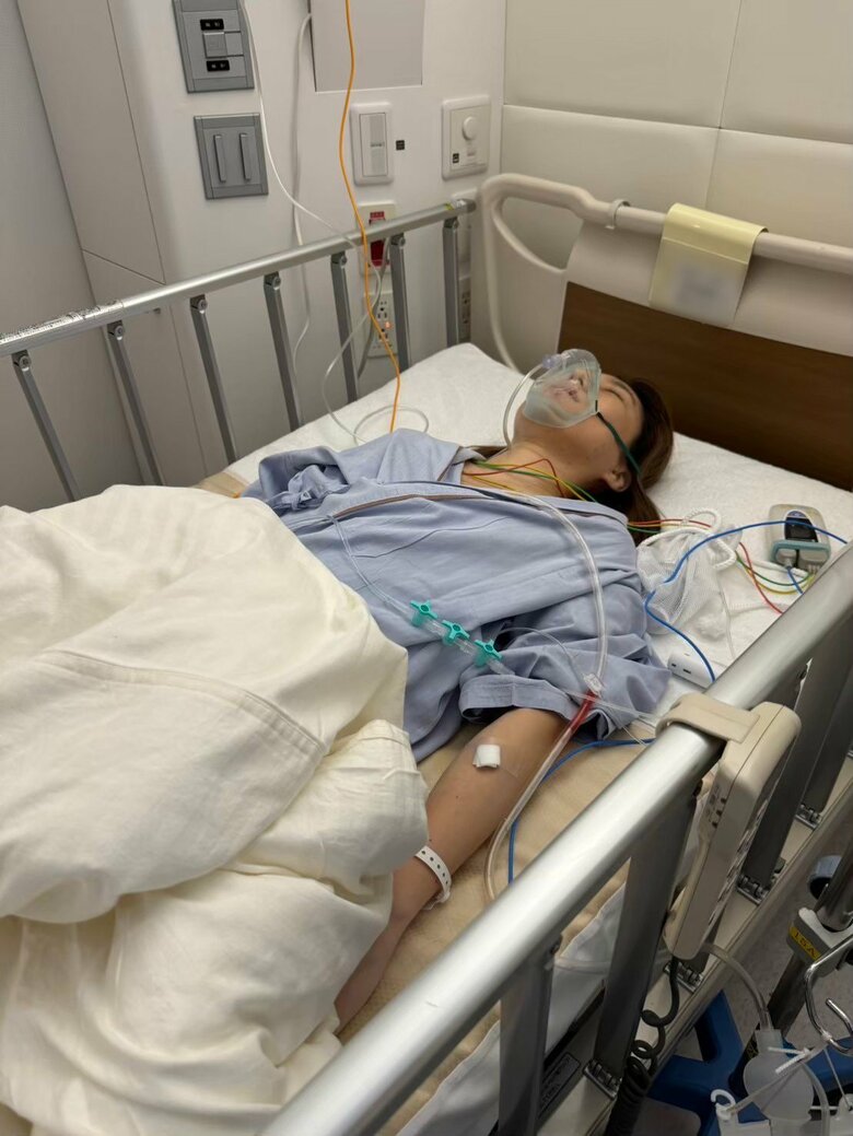 手術直後のMONAさん