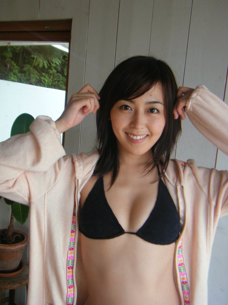 グラビア撮影のオフショット