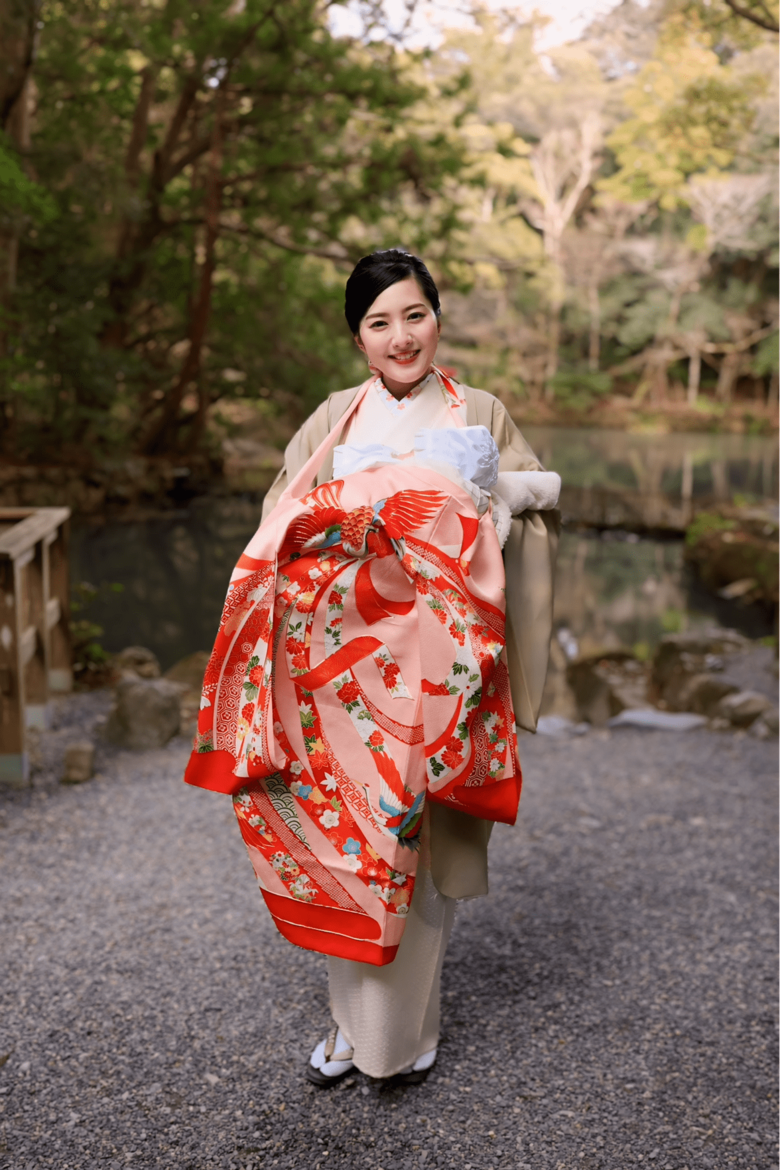 浜口順子さん 娘のお宮参りは伊勢神宮で