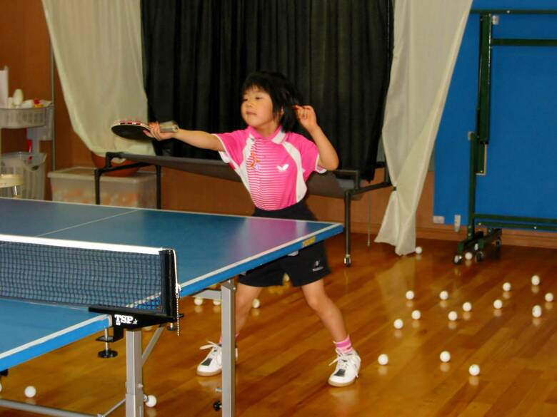 6歳の美宇さんは練習が大好き