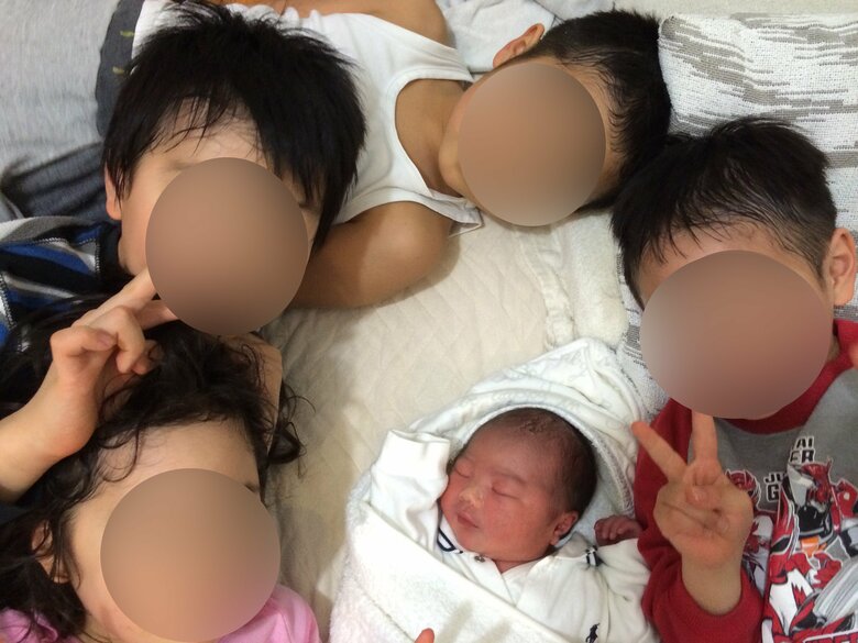 一番下のお子さんが生まれたばかりの頃