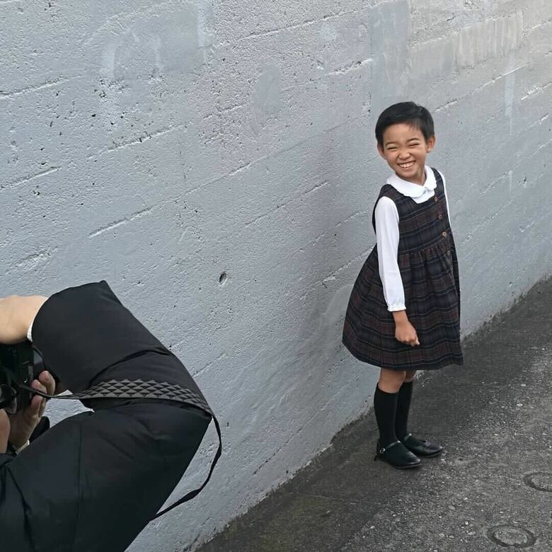 9歳のころの村山輝星さん。笑顔がステキです！