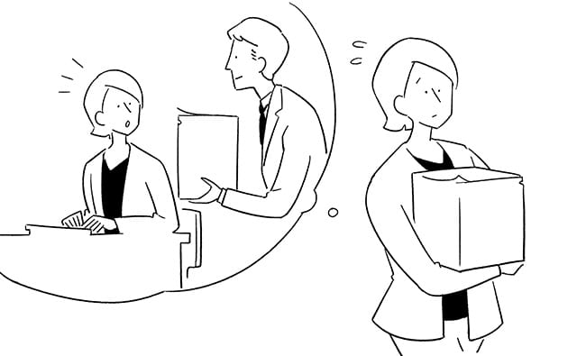 頼まれた仕事を断れない女性のイメージ