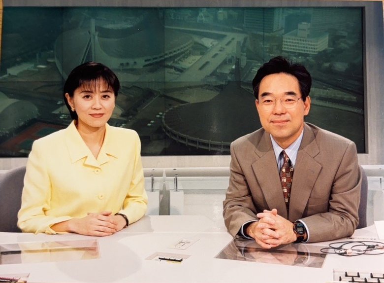 ニュース番組「NHKニュース おはよう日本」放送中の武内さん