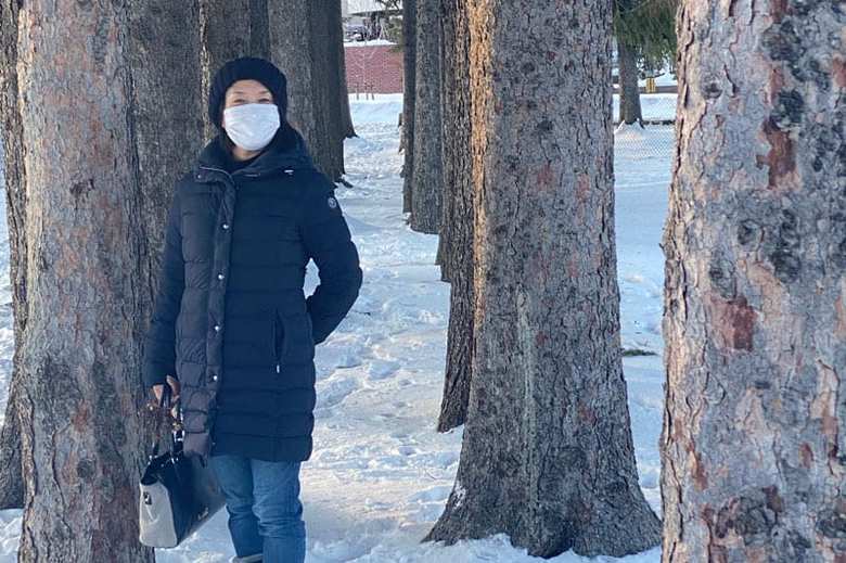 札幌で冬を過ごす小谷さん