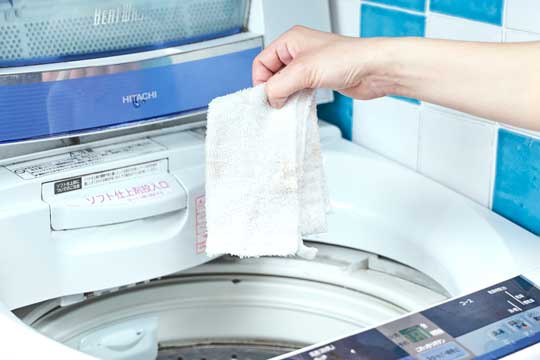 ウタマロ石けんの使い方4洗濯機で洗う