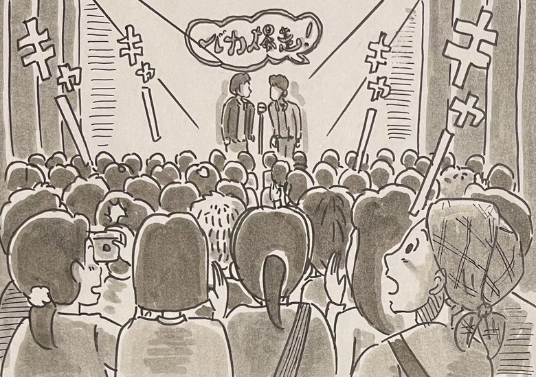 初めてお笑いライブを観に行った時、衝撃を受けて事務所へ