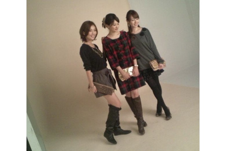 読者モデル時代の小川りかこさん（一番左）