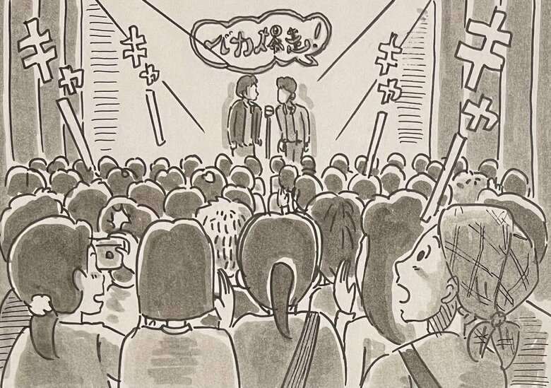 初めてお笑いライブを観に行ったとき、衝撃を受けて事務所へ