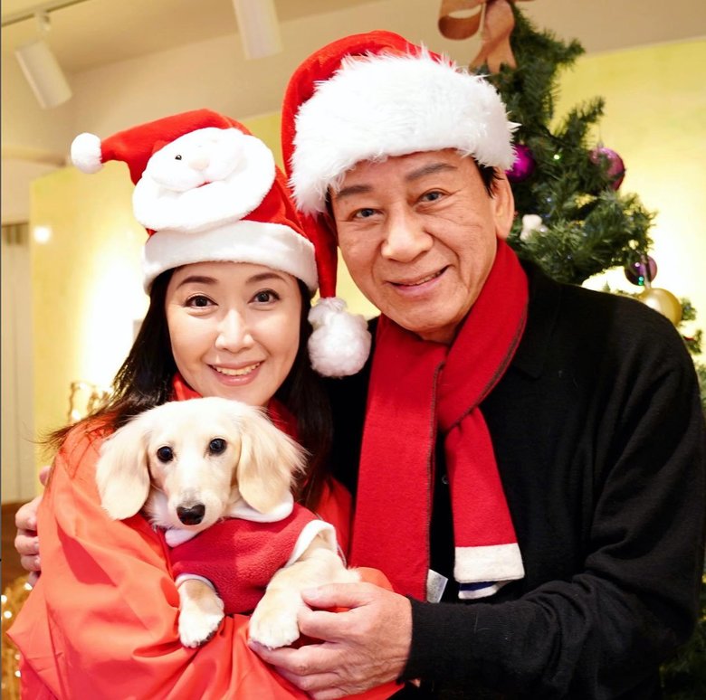 夫の杉良太郎さんとクリスマスかつ、23回目の結婚記念日