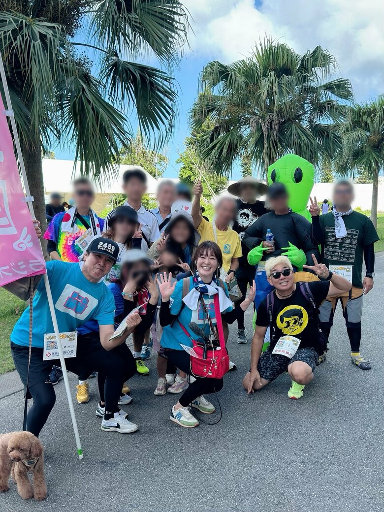 リスナーのみなさんとウォーキング大会に参加
