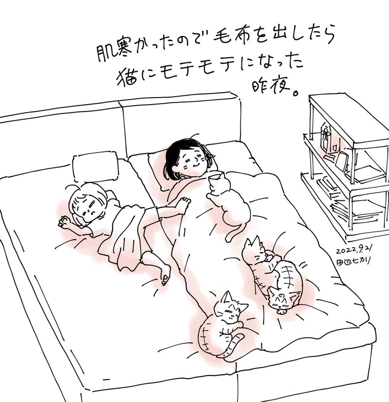 「落書き感覚で描いている」という日常のひとコマ。幸せが伝わってくる！