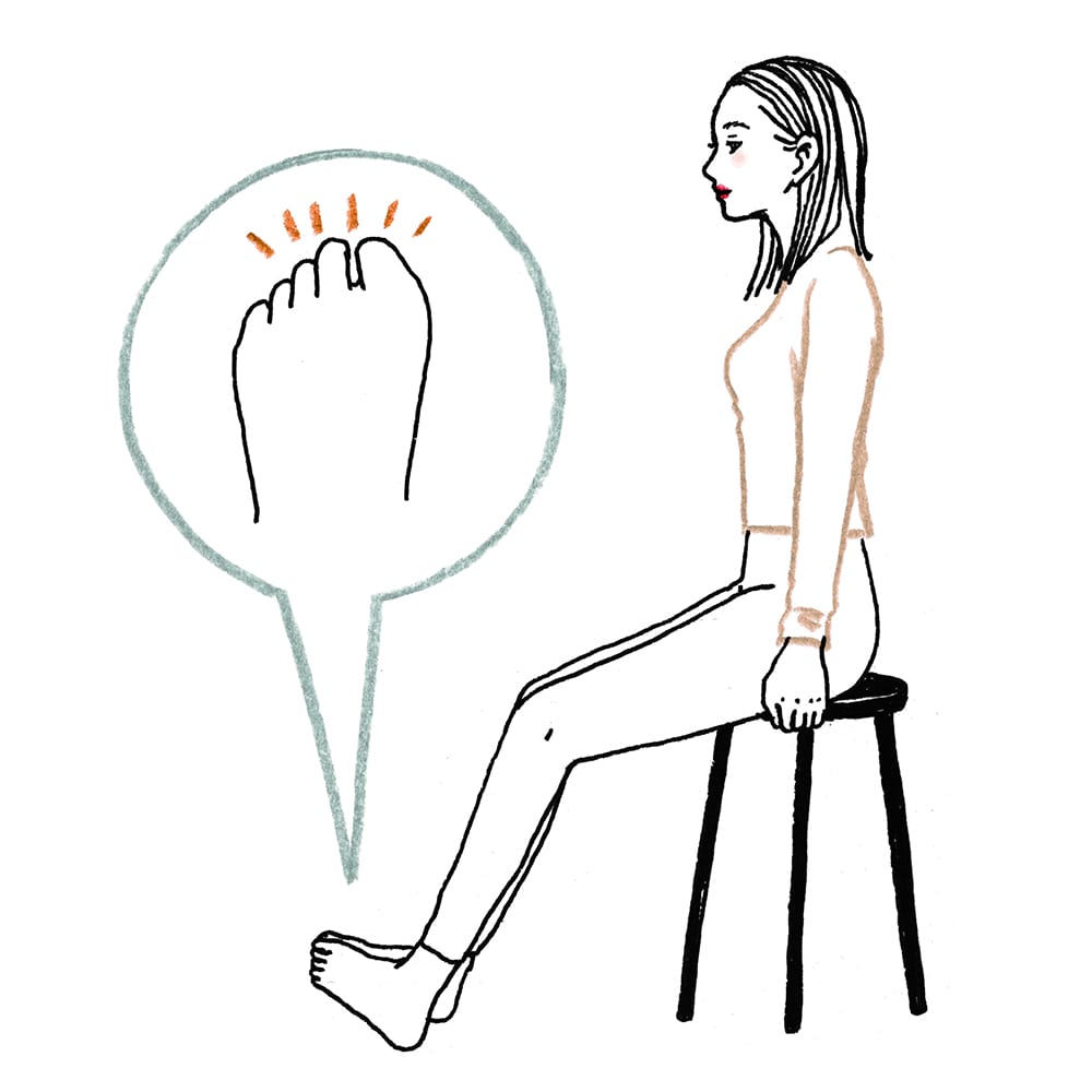 ながら足もみのやり方