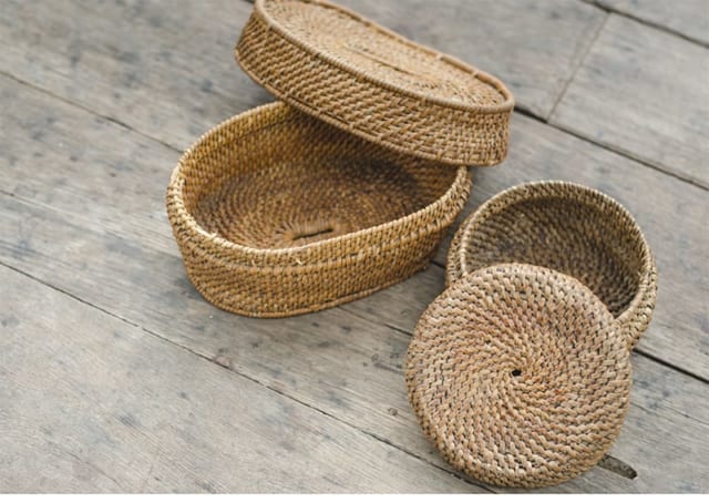 ラタン バスケット