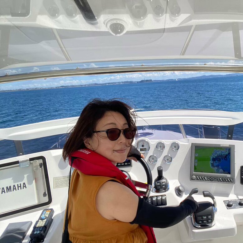 一級船舶免許を保有し、海や船が好きな板橋さん