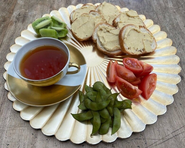 彩りと栄養バランスが考えられた朝食