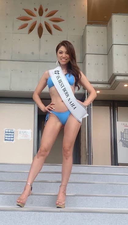 ボディトレーニングにも力を入れ、2021年那覇大会のウーマンズクラス（40歳～49歳）で準グランプリを受賞