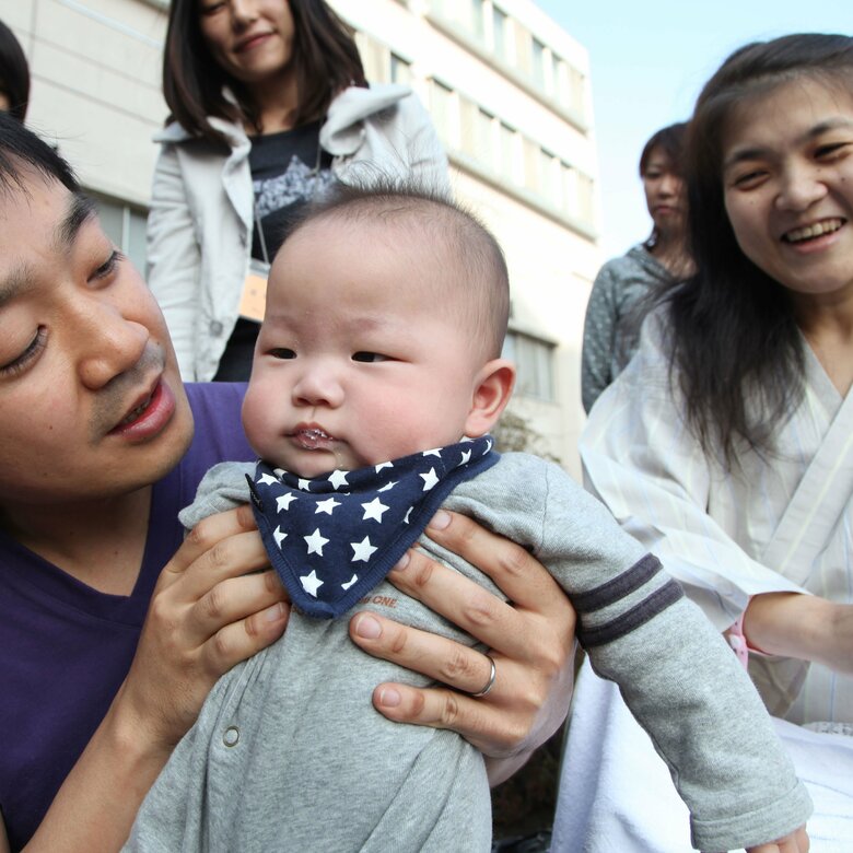 睦さんの入院先に息子たちとお見舞いに行った日