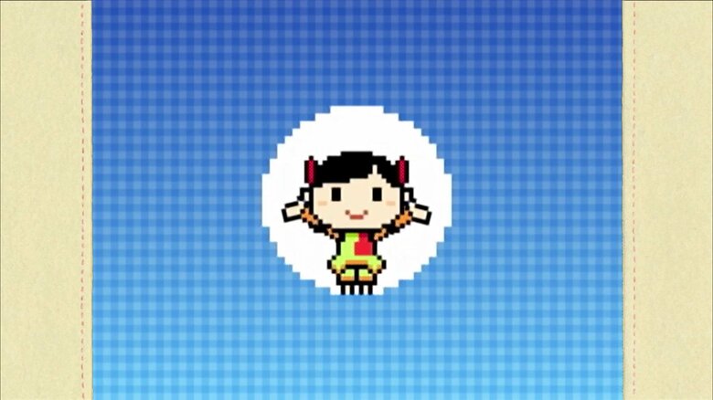 3代目ふうかちゃんのドット絵 (C)NHK・NED