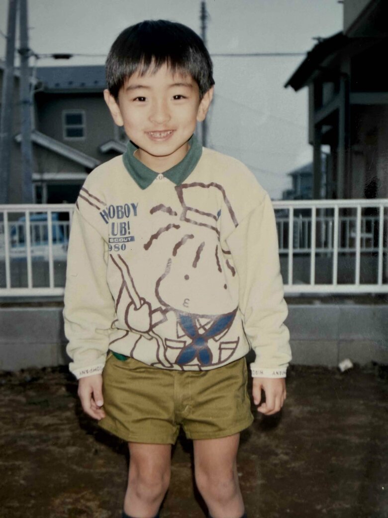 小学校入学前の葉一さん