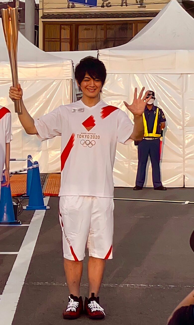 東京オリンピックでは聖火ランナーを務めた
