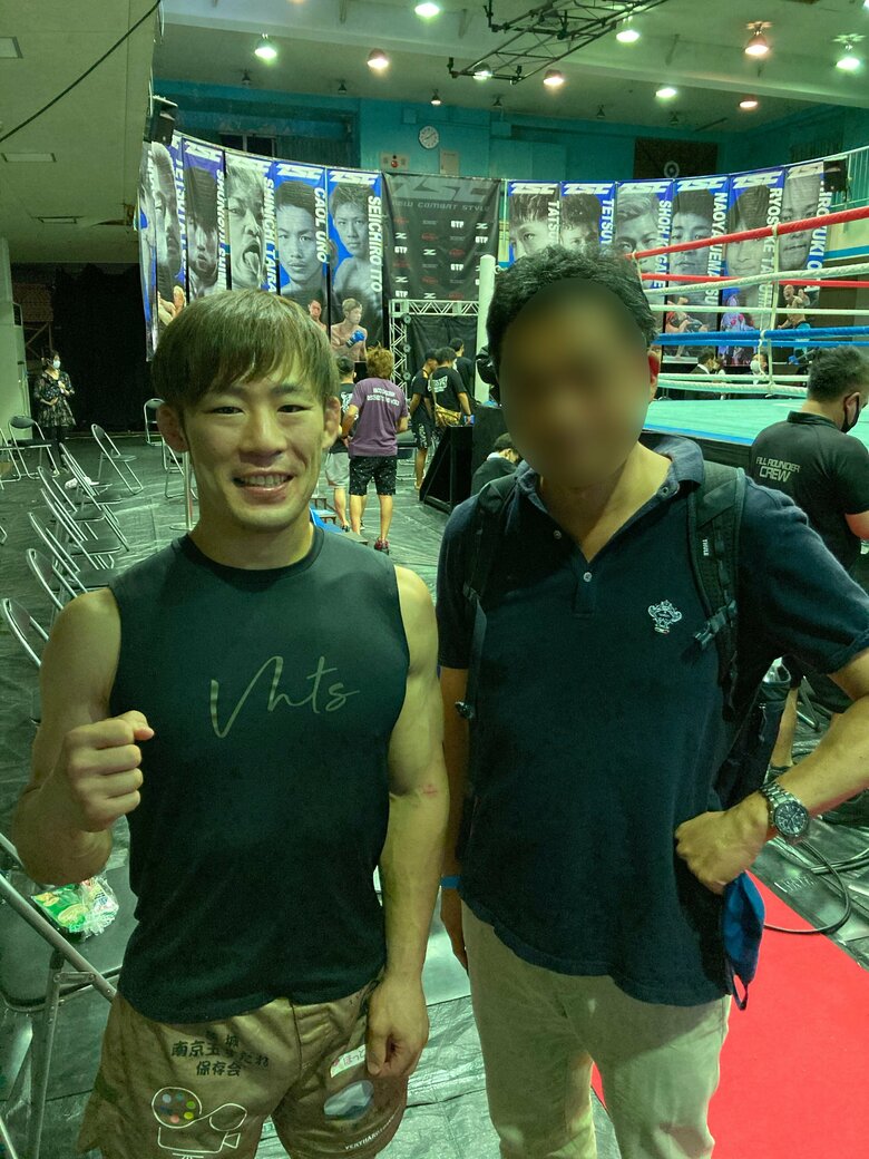 試合を見に来てくれた主治医と